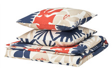 Housse de couette et 2 taies d'oreiller IKEA HYLSNEJLIKA, multicolore, 79x79"...