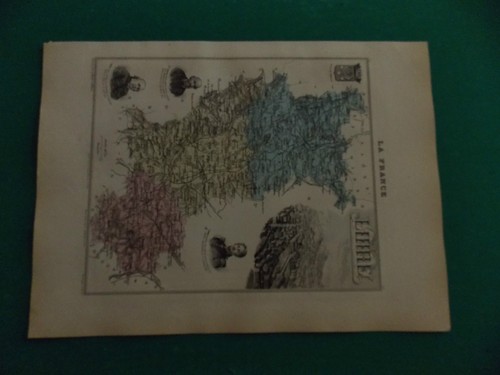 Loire carte atlas migeon - loire,
