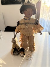 Poupée Amerindienne porcelaine Franklin Heirloom Dolls Ed Limitée 034/5000
