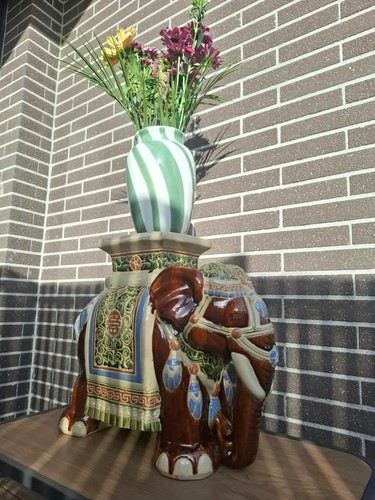 Grand porte plante éléphant - grand, porte-plante