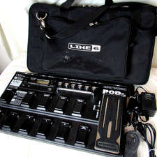 Line 6 Pod XT Live + OEM Adapter & Bag ? Guitar Amp Modeler Pedal ✨ Clean/WORKS