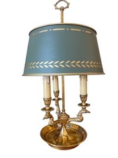 LAMPE BOUILLOTE ABAT-JOUR VERT