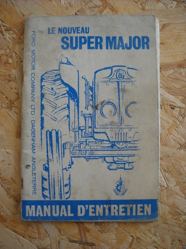 Manuel entretien tracteur - d'entretien,