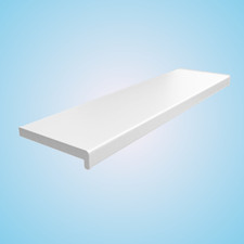 Appui de Fenêtre PVC Blanc - Intérieur Rebord pour + Embouts Capuchons