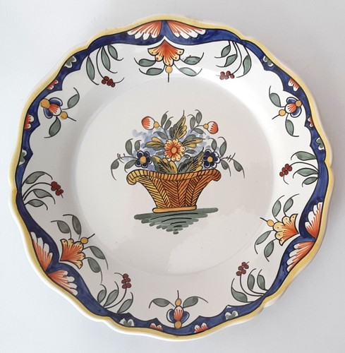Assiette décorative faïence