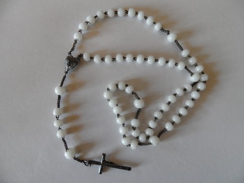 Chapelet argent massif croix - chapelet,
