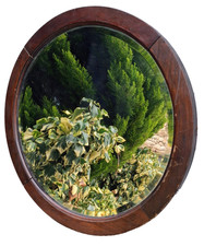 GRAND MIROIR MURAL ROND