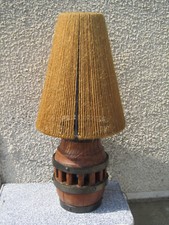 Lampe brutaliste abat-jours corde Moyeu Roue De Charette