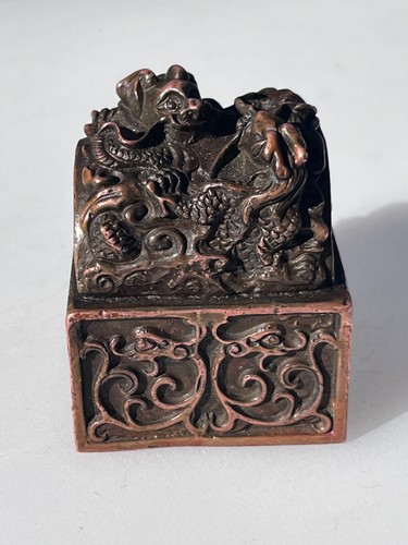 Sceau chinois bronze - sceau, en