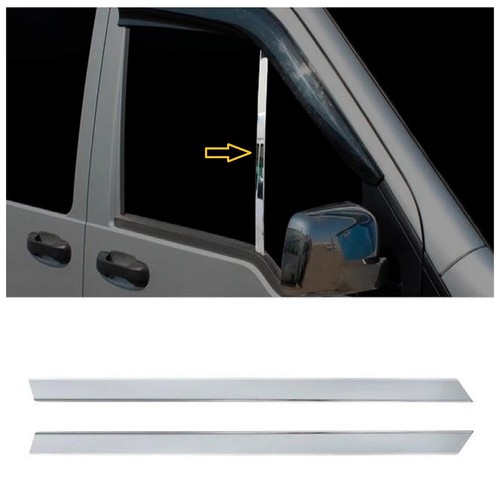 Chrome door pillar trim pcs - door,