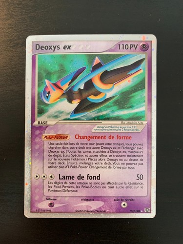 Carte pokémon deoxys ex - carte,