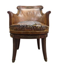 Fauteuil de bureau tournant de style empire