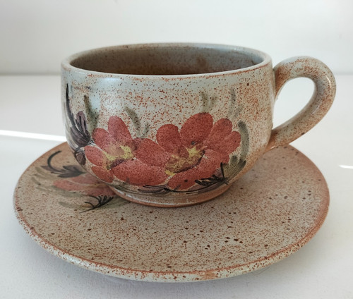Grande tasse soucoupe en - et,