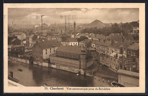 Cpa charleroi vue panoramique - charleroi,,