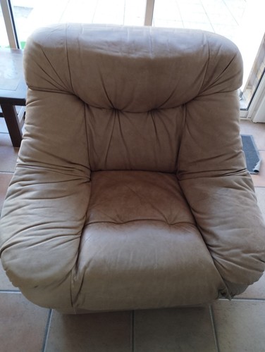 Fauteuil cuir pleine - , fleur