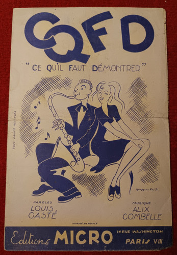 Partition chanson cqfd ce - -,
