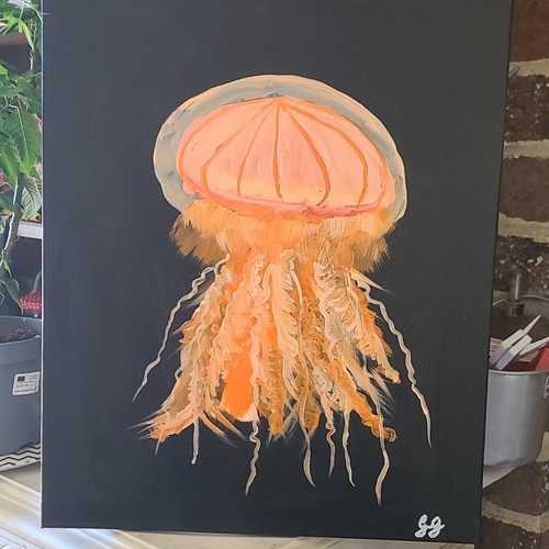 Peinture sur toile signée - , «