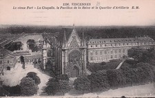 94 VINCENNES LE VIEUX FORT LA CHAPELLE LE PAVILLON DE LA REINE ET LE Q