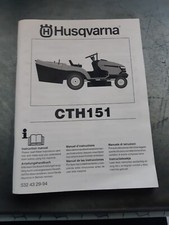 manuel d utilisation de tondeuse autoporté Husqvarna cth151 de 2010