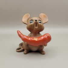 Josef Originals - Japan ?"Hot Stuff" Mouse? Figurine 2 1/2" - Missing Stem
