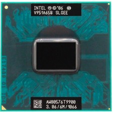 Intel Core 2 Duo T9300 T9500 T9600 T9800 T9900 Mobile CPU Socket P Processor