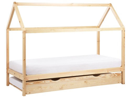 Lit gigogne simple bois - lit,