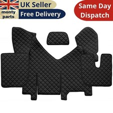 Noir Eco Cuir Tapis Rhd , Pour