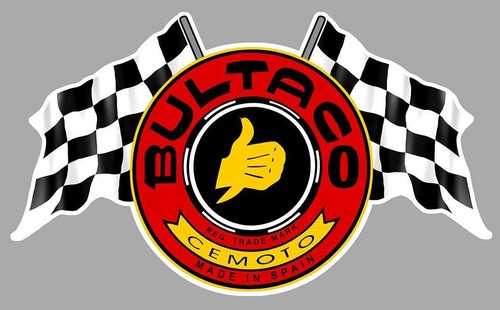 Bultaco flags sticker vinyle - bultaco,