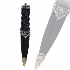 Kilt Highlandwear Sécurité Sgian Dubh Tétine Étain Montage Modèle Chrome