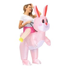 Costume gonflable de lapin de Pâques pour adulte - Mascotte de lapin gonflabl...