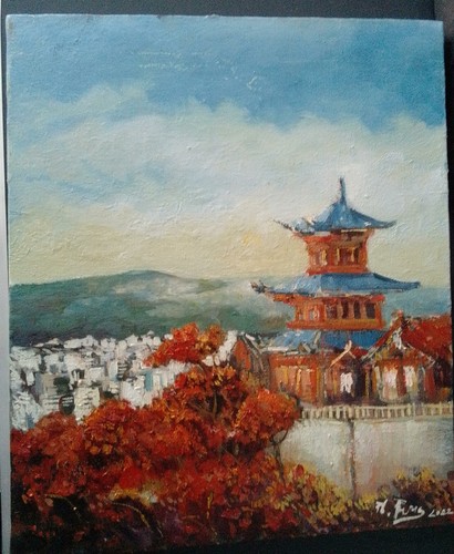 Tableau peinture huile format - tableau,