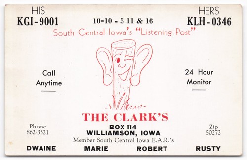 Radio qsl card - cb,