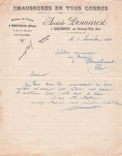 60 OISE ESQUENNOY, chaussures, DESMAREST 1920 sabots, cuir