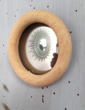 mini raw wood witch eye.