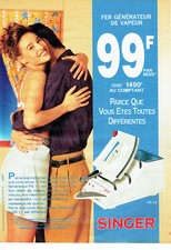 Advertising 038 1993 Singer Steam Generator Iron