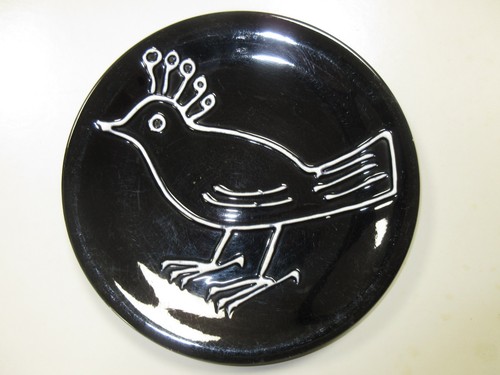 Assiette céramique bird - céramique, "bird"