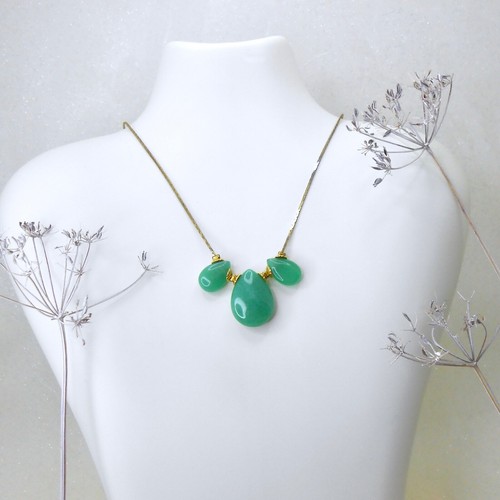Collier vintage gouttes - collier,