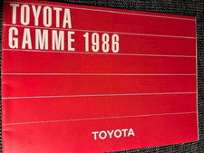 Brochure Toyota Tercel/Corolla/GT/Camry/Celica/Supra/Model F de 1985