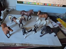 lot de  7  chevaux SCHLEICH