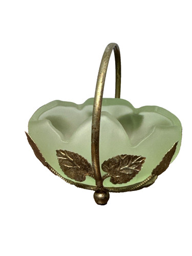 Vintage bagley leaf basket art - vintage,