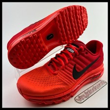 Nike Air Max 2017 Bright Crimson Mens Size 10 Running Shoes 849559-602