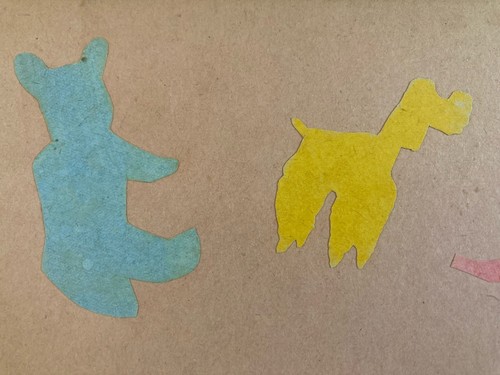 Beau collage 1950 animal ours - animal,