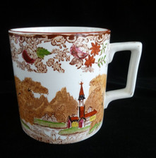 Antique Victorian Oriental  Scene 1 PINT TANKARD Lustre - hand finished. VGC