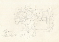 Ancien crayon dessin original