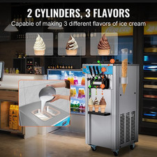 Machine À Crème Glacée Appareil À Glace Italienne 3 Saveurs 21-31 L/H