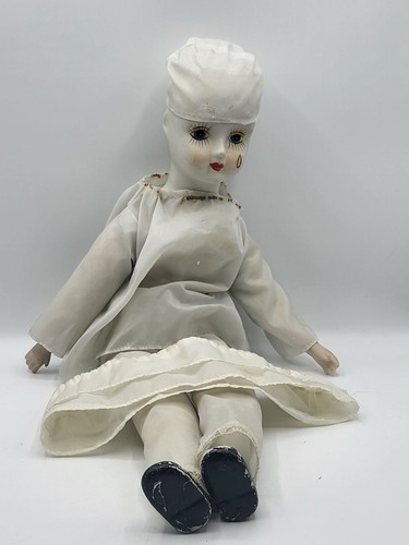 Poupée ancienne pierrot - poupée,