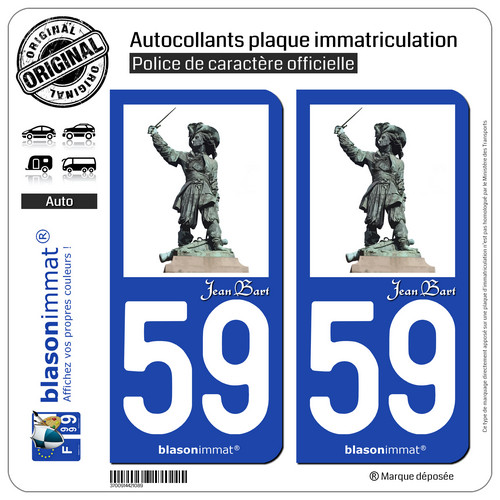 Stickers autocollant plaque - 2,