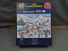 Jan van Haasteren Reindeer Races Comic Puzzle 500 Piece Complete Jumbo