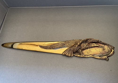 Coupe papier bronze doré - coupe,