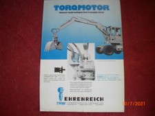  ADVERTISING PROSPECTUS HYDRAULIC MOTOR TORQMOTOR EHRENREICH FR